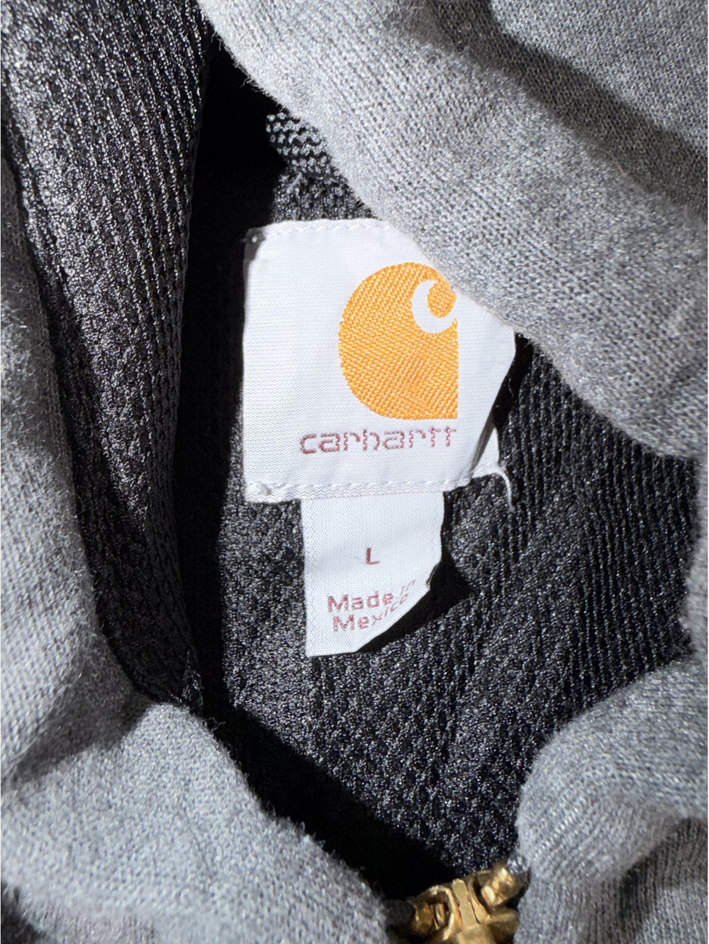 Carhartt Men's Gray Full Zip Hoodie Sweatshirt Size L - Picture 5 of 8